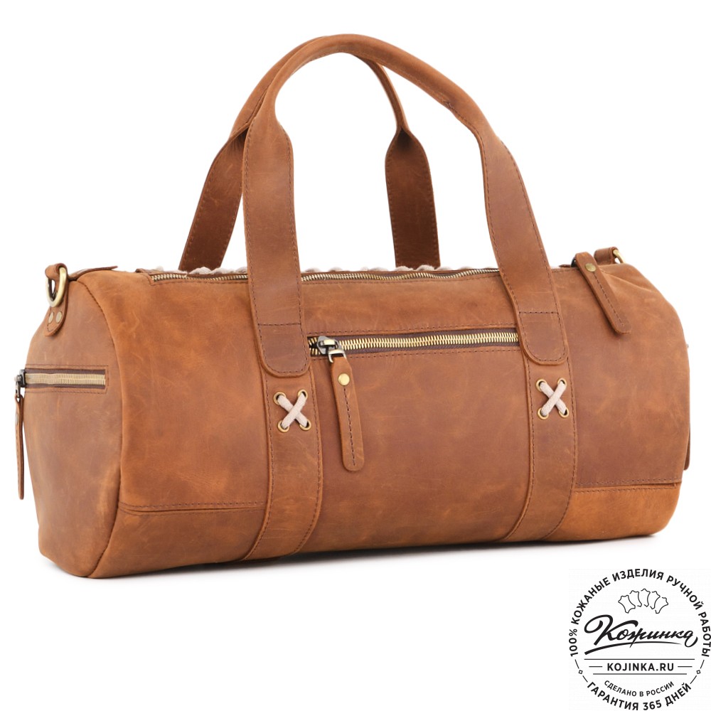  Кожаная сумка "Тайлер" (коричневый крейзи) 